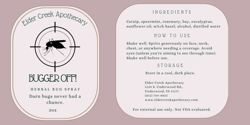 Bugger Off: Botanical Insect Repellent Spray