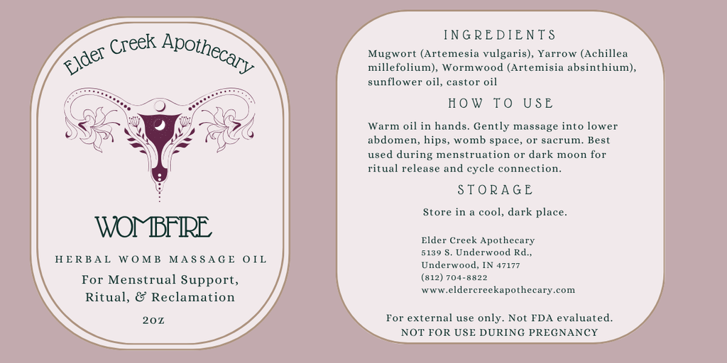 Wombfire - Herbal Womb Massage Oil