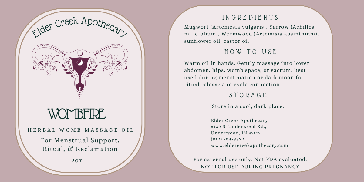 Wombfire - Herbal Womb Massage Oil