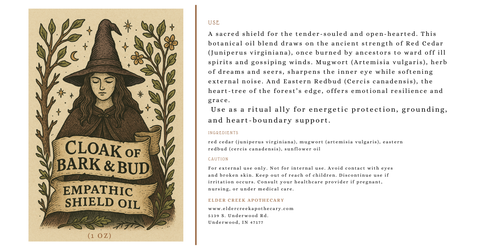 Cloak of Bark and Bud - Empathic Shield Oil