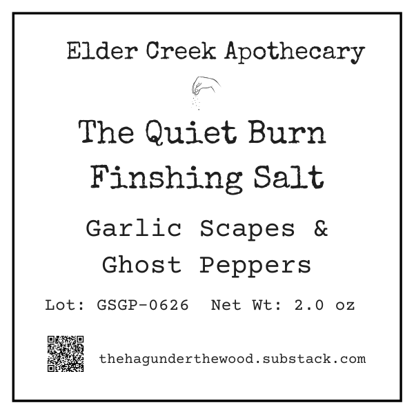 Garlic Scape & Ghost Pepper Finishing Salt
