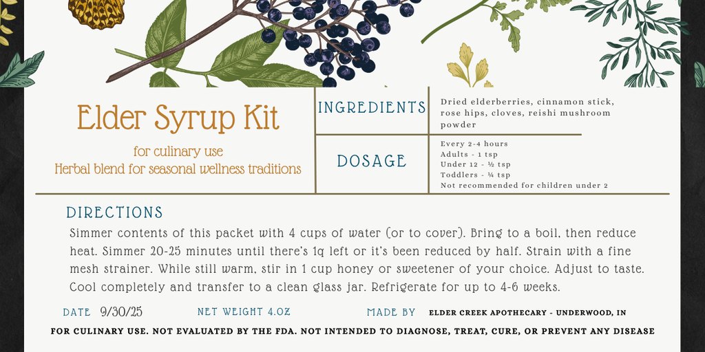 Elderberry Syrup Kits