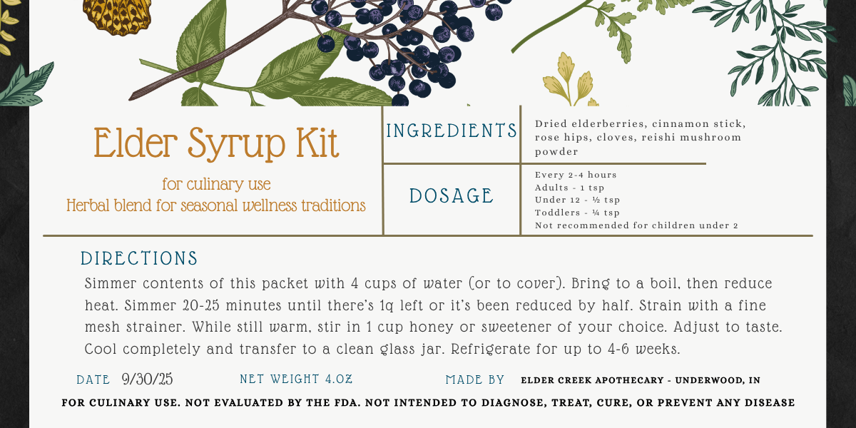 Elderberry Syrup Kits