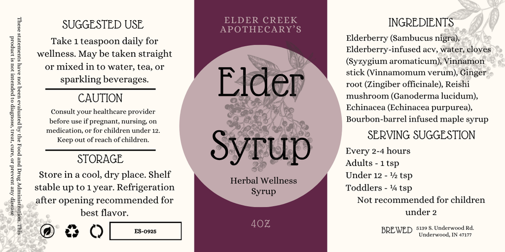 Elder Syrup