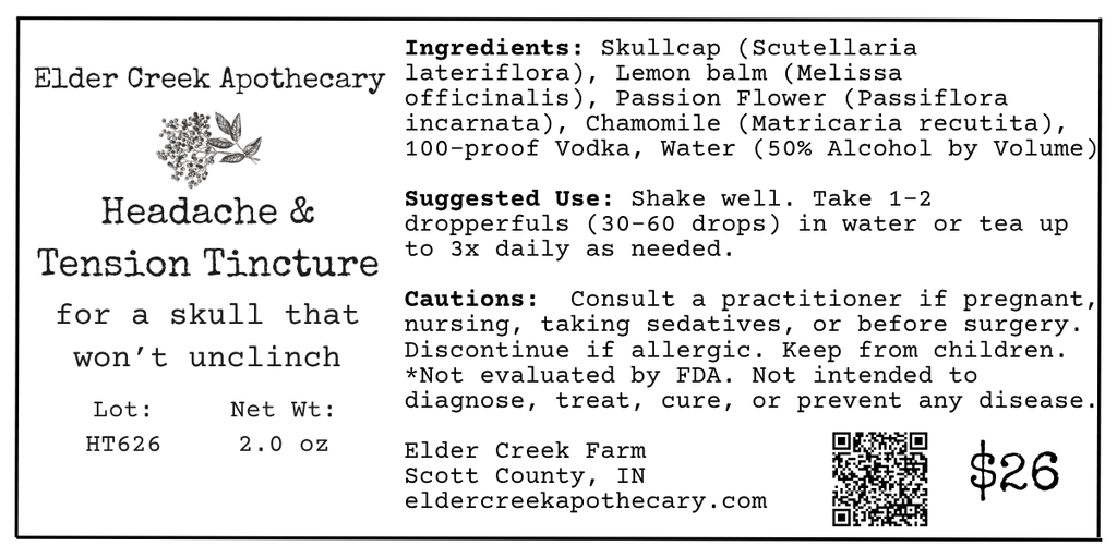 Headache & Tension Tincture