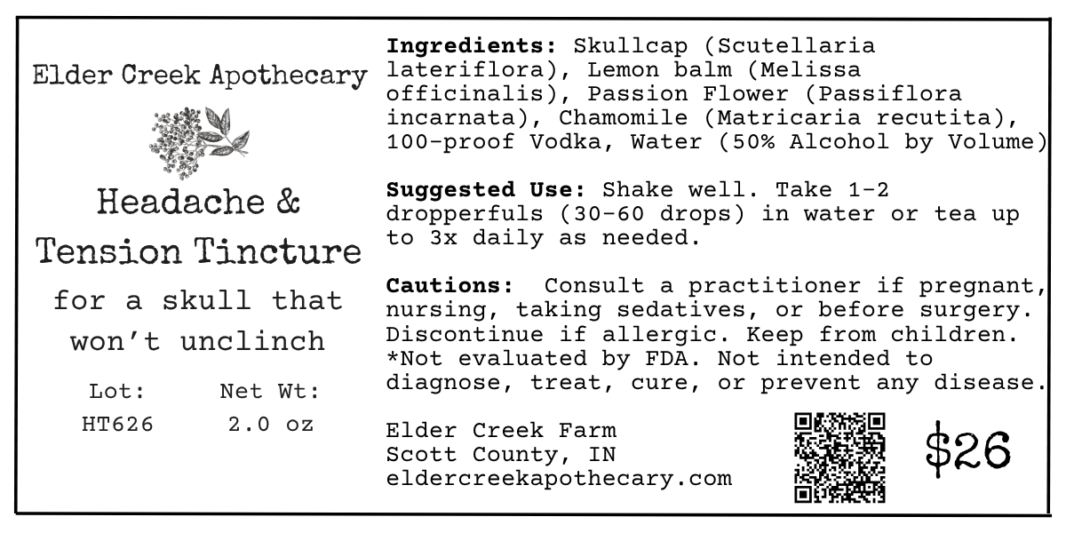 Headache & Tension Tincture