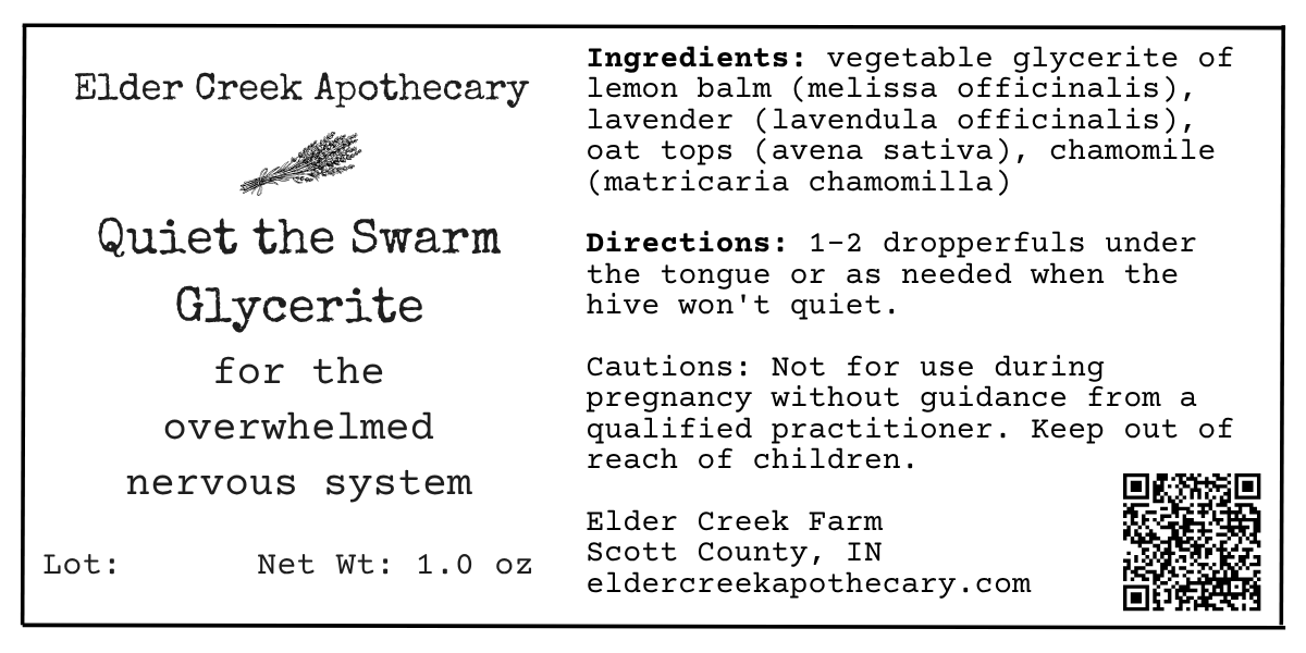 Quiet the Swarm Glycerite